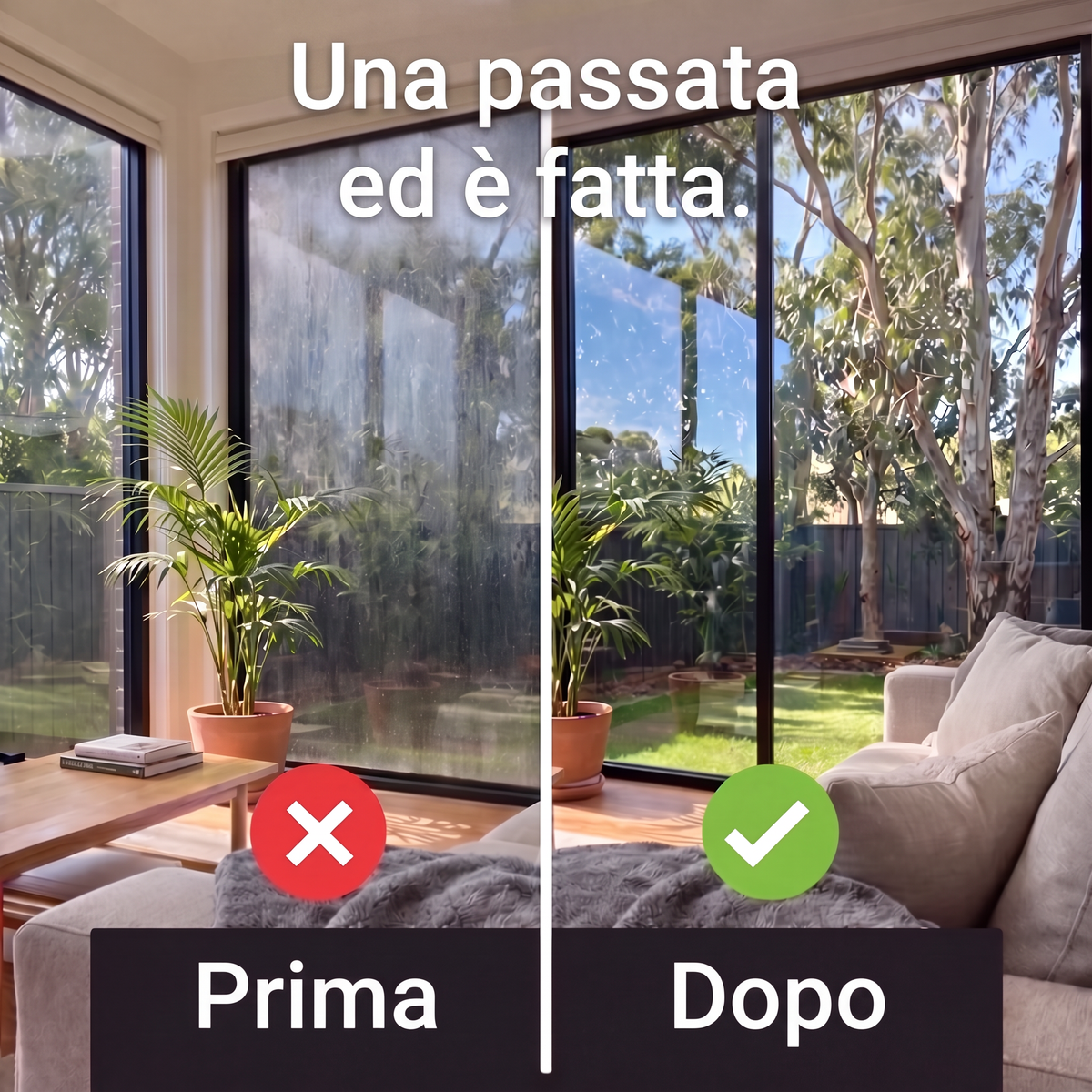 Lumpinioo – Paño para limpiar ventanas y puertas de cristal (60 × 40 cm)