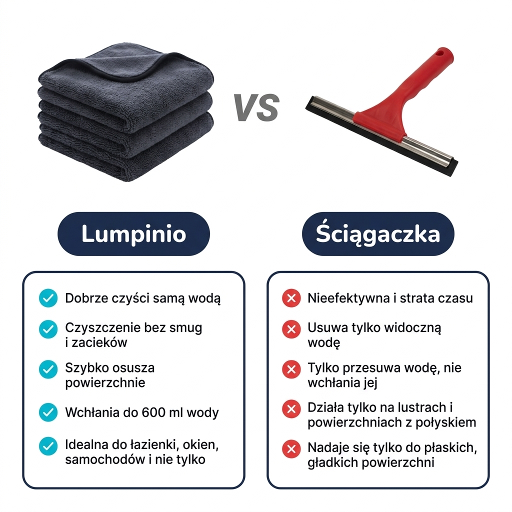 Lumpinioo - Paño para limpiar ventanas y puertas de cristal (60 × 40 cm)