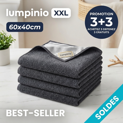 Lumpinioo – Paño de gasa para limpiar ventanas y puertas acristaladas (60 × 40 cm)