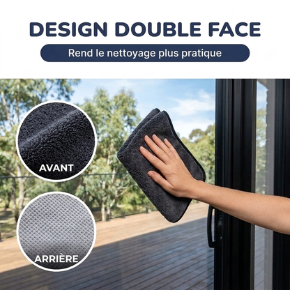 Lumpinioo – Paño de gasa para limpiar ventanas y puertas acristaladas (60 × 40 cm)