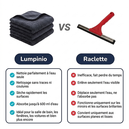 Lumpinioo – Paño de gasa para limpiar ventanas y puertas acristaladas (60 × 40 cm)