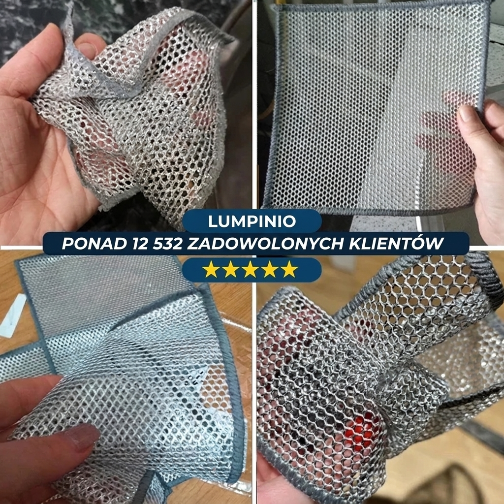 Lumpinio – Magiczne ściereczki z wełny stalowej (3szt.)