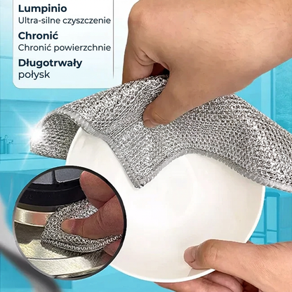Lumpinio – Magiczne ściereczki z wełny stalowej (3szt.)