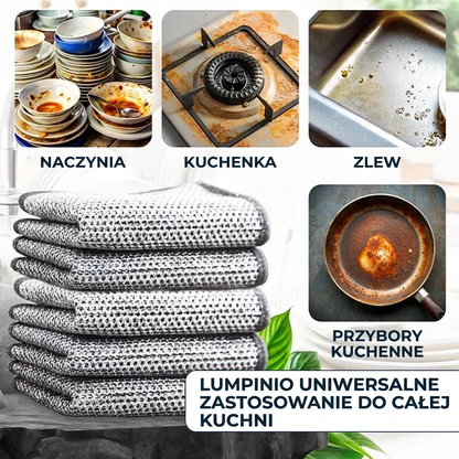 Lumpinio – Magiczne ściereczki z wełny stalowej (3szt.)